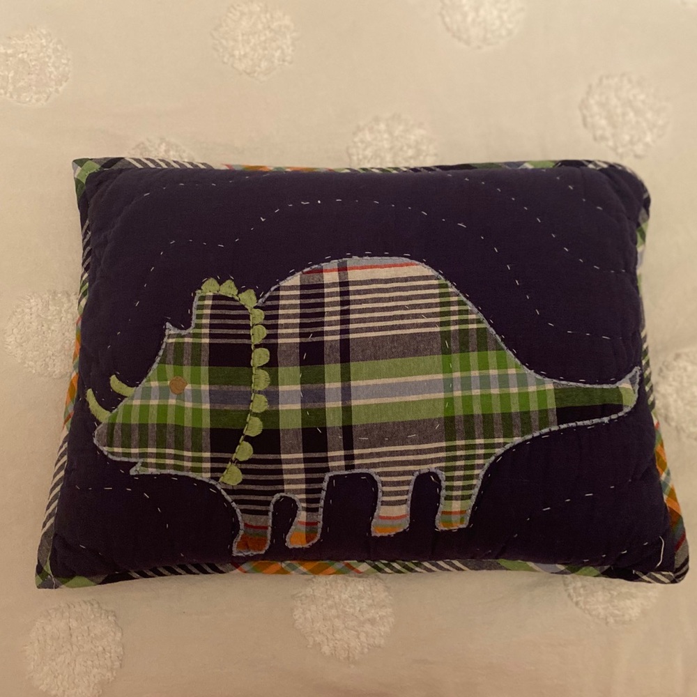 Pottery Barn Kids madras throw pillow